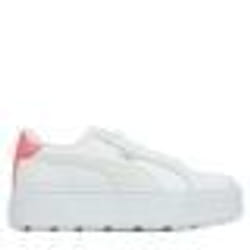 Basket Puma KARMEN junior - Réf. 387374-04. Couleur : Blanc Rose. Détails. - Tige en cuir. - Fermeture à lacets. - Semelle en