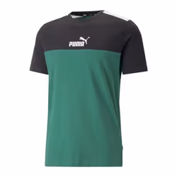 T-shirt Vert/Noir Homme Puma Ess Block