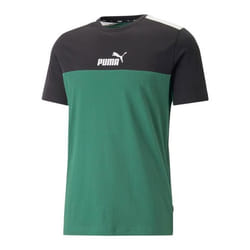 T-shirt Vert/Noir Homme Puma Ess Block