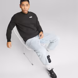 Puma Sweatshirt Essentials+ 2 Colour Crew Neck Noir/Blanc Homme