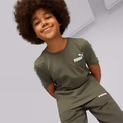 PUMA 673234_73_5-6Y, Enfant, 5-6Y, EUE, Green Moss, Encolure torsadée, Coupe régulière