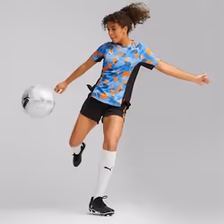 PUMA 658299_01_XS, Adulte, Femelle, XS, SML, Deep Dive/Ultra Orange, Football