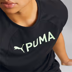 Puma T-Shirt Fit Ultrabreathe Triblend Noir/Vert Homme - Vue supplémentaire 4