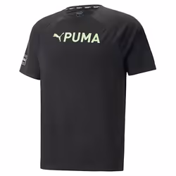 Puma T-Shirt Fit Ultrabreathe Triblend Noir/Vert Homme - Vue supplémentaire 6