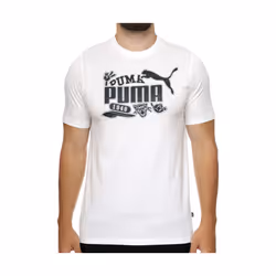 T-shirt Puma GRAPHICS Icon Tee Blanc Homme