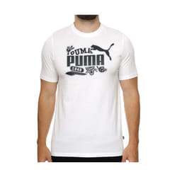 T-shirt Puma GRAPHICS Icon Tee Blanc Homme