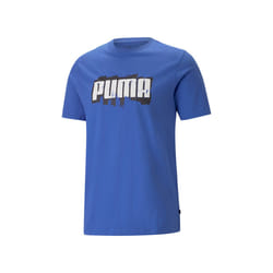 T-shirt Bleu Homme Puma Wording