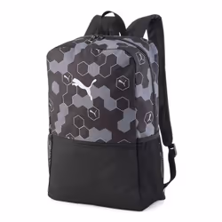 PUMA Sac à dos noir gris pour femme et homme - Beta Backpack PUMA Black-Logo Pixel AOP 213060