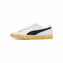 Baskets Blanc/Marine Homme Puma Clyde Vintag