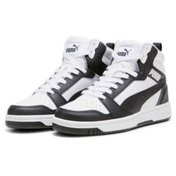 Baskets - Puma - Rebound V6 Mid - Enfants - Cuir - Semelle intérieure amortissante - Mixte