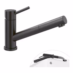 Avantages Sobre et polyvalent Le mitigeur Como shower window se détache très facilement, parfait pour ouvrir une fenêtre situ ...