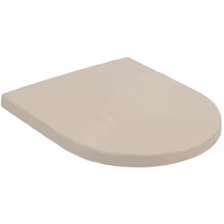 Abattant WC avec couvercle couleur : Amande avec traitement de surface CeramicPlus matériau : duroplast charnières en acier i ...