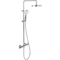 Colonne de douche 230, avec mitigeur thermostatique et douchette 3 jets Chrome - Villeroy&boch
