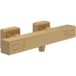 Mitigeur douche thermostatique  Universal rectangle Or brossé