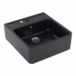 Avantages de l'Evier timbre office 1 bac Villeroy et Boch Tradition Pure Black avec vidage automatique Design intemporel qui  ...