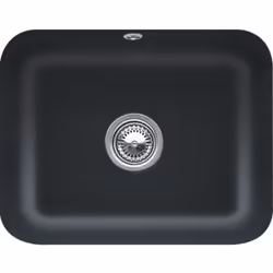 Les avantages de l'Evier 1 bac Villeroy et Boch Cisterna 60C Pure Black CeramicPlus Installation possible directement sous le ...