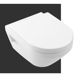 Wc suspendu sans bride villeroy et boch Architectura Twistflush rond avec abattant