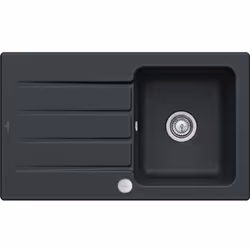 Les avantages de l'Evier VILLEROY ET BOCH Architectura 50 Pure Black - Vidage automatique inclus Fabriqué en France Un évier  ...