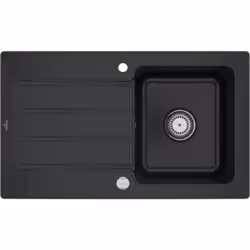 POINTS FORTS : > Évier encastrable 86x51 cm > Meuble sous évier 50 cm minimum > Evier vidage automatique > Évier réversible C ...
