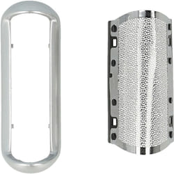 Vhbw - Grille de rasoir de rechange compatible avec Braun PocketGo 370, 550, 555, 570 (type 5608), 575 rasoir électrique - Avec cadre, argent