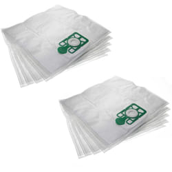 Vhbw - 10x Sacs compatible avec Numatic Charles cvc 370 aspirateur - microfibre non tissée, 43cm x 43cm blanc