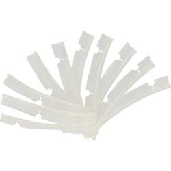Vhbw - 10x Languettes en caoutchouc compatible avec Neato xv signature pro aspirateur-robot - Lot de lamelles de rechange, transparent