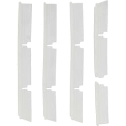 Vhbw - 4x Languettes en caoutchouc compatible avec Neato Botvac D85 aspirateur-robot - Lot de lamelles de rechange, blanc