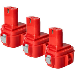 Vhbw - 3x Batterie remplacement pour Makita 1235, 192536-4, 192597-4, 1233, 1234, 1250, 1220, 1222, 1235F pour outil électrique (1500 mAh, NiMH, 12 v)