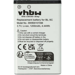 Vhbw - Batterie compatible avec Garmin 010-01055-15, 010-02184-01 récepteur gps bluetooth (1200mAh, 3,7V, Li-ion)