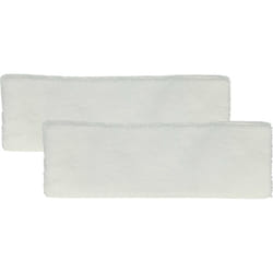 Vhbw - 2x Housses de rechange compatible avec Kärcher sc 2.600 cb, sc 2.550 c, sc 2.500 c nettoyeur à vapeur, balai vapeur - microfibre, blanc