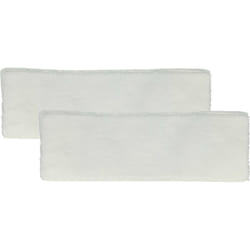 Vhbw - 2x Housses de rechange compatible avec Kärcher SL4 Iron Kit, sc 6800 cb, sc 6800 c nettoyeur à vapeur, balai vapeur - microfibre, blanc