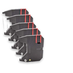 Vhbw - 5x Ruban encreur d'écriture compatible avec Samsung SQ1000, SQ1050, SQ3000, SQ3050 imprimante matricielle ou de reçus - noir