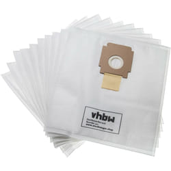 Vhbw - 10x Sacs compatible avec Rowenta RO513111410, Shock Absorber, RO5131 aspirateur - microfibre non tissée, 33cm x 31cm blanc