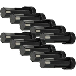 Vhbw - 10x Batterie compatible avec Weidmüller dms 3 outil électrique (3300 mAh, NiMH, 2,4 v)