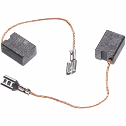 Balai de charbon robuste pour appareil électrique - Dimensions : 14,3 x 6,9 x 10,3mm - Avec réceptacle plat coudé Les balais  ...