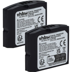 Vhbw - 2x Batterie remplacement pour Sennheiser NCI-PLS100H pour casque et écouteurs sans fil (140mAh, 3,7V, Li-polymère)