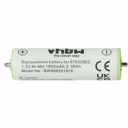 vhbw - the clever way - Batterie de rechange de haute qualité avec une grande autonomie et compatible avec votre rasoir ou to ...