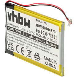 Vhbw - Batterie remplacement pour Sony 1-756-702-11, 1-756-702-12, 8315A32402, 8917A44167 pour lecteur de musique MP3 (750mAh, 3,7V, Li-ion)