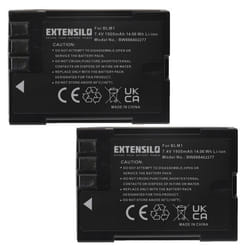 EXTENSILO 2x Batteries compatible avec Olympus E-520 appareil photo reflex numérique (1900mAh 74V Li-ion)