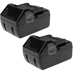 2x Batteries remplacement pour Hitachi / Hikoki bsl 1840 pour outil électrique, aspirateur (5000 mAh, Li-ion, 18 v) - Extensilo