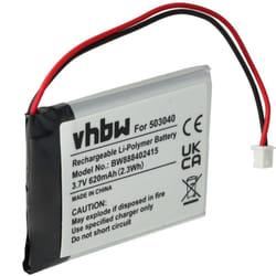 Vhbw - Batterie compatible avec SkyBell hd WiFi Video (620mAh, 3,7V, Li-polymère)