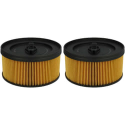Vhbw - Lot de 2x filtres à cartouche compatible avec Kärcher wd 5.200 mp, wd 5.220 mp, wd 5.260, wd 5.270 aspirateur à sec ou humide - Filtre plissé