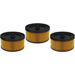 Vhbw - Lot de 3x filtres à cartouche compatible avec Kärcher wd 5.200 mp, wd 5.220 mp, wd 5.260, wd 5.270 aspirateur à sec ou humide - Filtre plissé