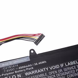 vhbw Batterie compatible avec Asus EeeBook X205 X205T X205TA X205TA-02 ordinateur portable Notebook (4800mAh 76V Li-polymère)