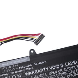 vhbw Batterie compatible avec Asus EeeBook X205 X205T X205TA X205TA-02 ordinateur portable Notebook (4800mAh 76V Li-polymère)
