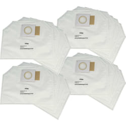 Vhbw - 20x sacs compatible avec Makita DVC260, DVC260Z aspirateur - microfibres non tissées, blanc