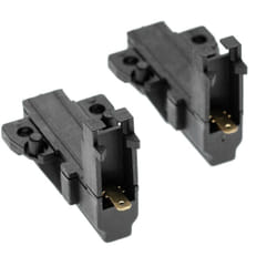 2x Balais de charbon pour moteur avec support compatible avec Bosch WFB1602EU22, WFB1602EU26, WFB1602EU27, WFB1602EU30 machine à laver - Vhbw