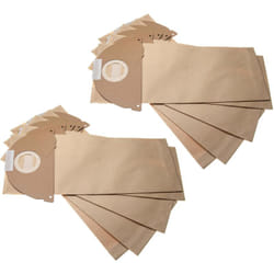 Vhbw - 10x sacs compatible avec Kärcher 15, 2101, 2101 te, 2111, 2301, 4000 Plus, 4000 te aspirateur - papier, 42,4cm x 16,9cm, couleur sable