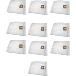 vhbw 50x sacs compatible avec Nilfisk Multi II 22, Multi II 22 Inox, Multi II 30 T aspirateur - microfibres non tissées, 54,15cm x 49.5cm, blanc