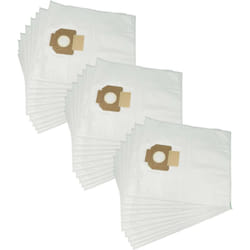 vhbw 30x sacs compatible avec Nilfisk Alto Attix 30, Attix 30-01, Attix 30-01 PC, Attix 30-11 PC aspirateur - microfibres non tissées, blanc